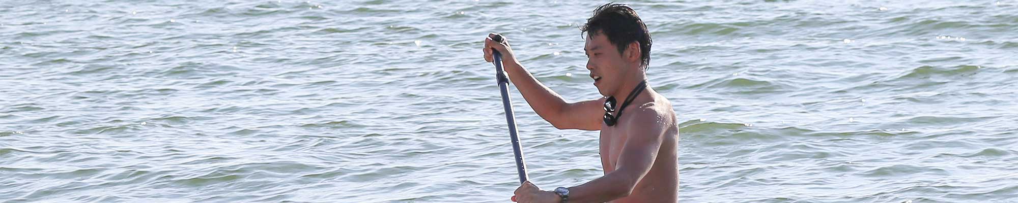 体を動かすのが好きで、夏はSUPに挑戦しました!